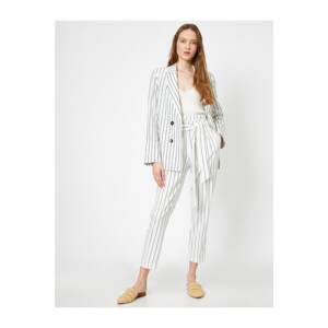 Koton Women's Striped Trousers