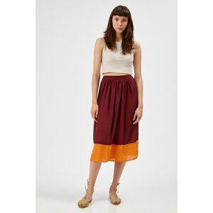 Koton Women's Claret Red_Mustard Skirt