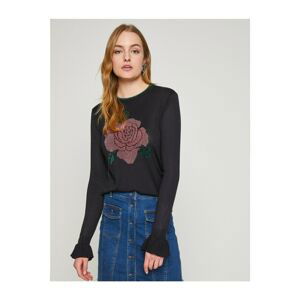 Koton Embroidered Knitwear Sweater