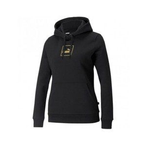 Puma Sweatshirt Holiday Hoodie FL Black-Gold - Women
