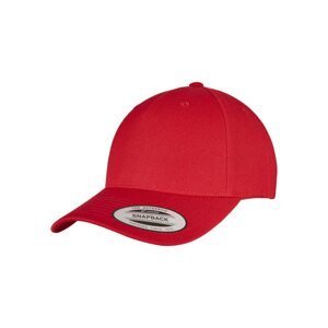 YP CLASSICS 5-PANEL PREMIUM CURVED VISOR SNAPBACK CAP Red