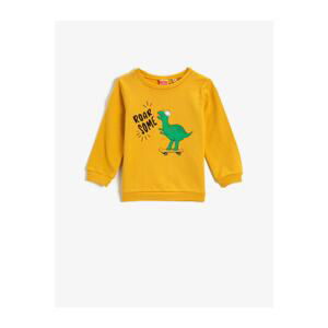 Koton Dinosaur Printed Sweatshirt Cotton