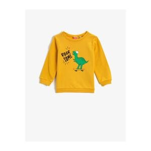 Koton Dinosaur Printed Sweatshirt Cotton