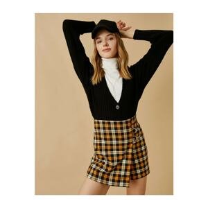 Koton Checkered Mini Skirt