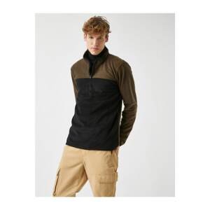 Koton Sweatshirt - Khaki - Regular fit