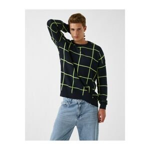 Koton Oversize Checkered Sweater
