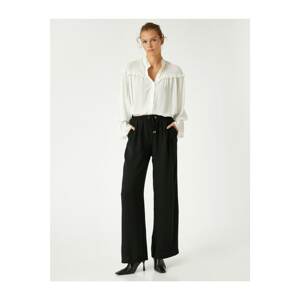 Koton Tie Waist Wide Leg Trousers