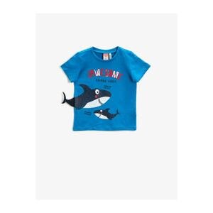 Koton Baby Boy Blue Printed T-Shirt