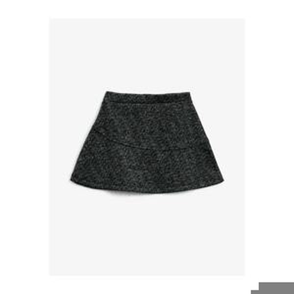 Koton Girl Black Normal Waist Basic Skirt