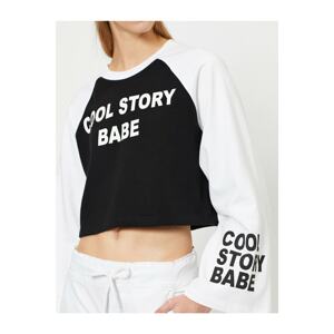 Koton Letter Printed Sweatshirt