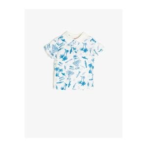 Koton Baby Boy Ecru Patterned T-Shirt