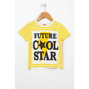 Koton Baby Boy Yellow Striped T-Shirt