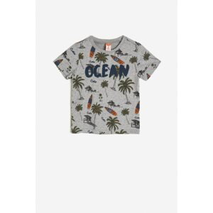 Koton Gray Children's Printed T-Shirt