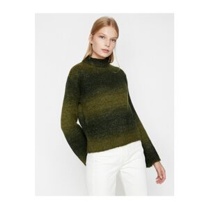 Koton Women's Green Turtleneck Sweater