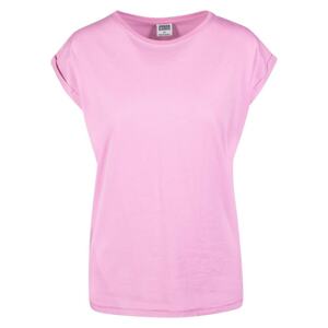 Women's T-shirt with extended shoulder coolpink