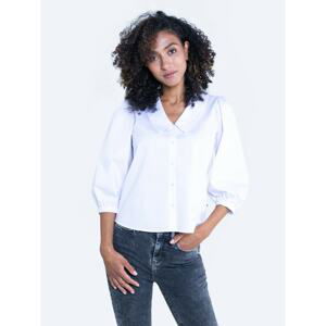 Big Star Woman's Ts_ls Shirt 141813 Cream Woven-101