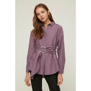 Trendyol Purple Buckle Detailed Shirt