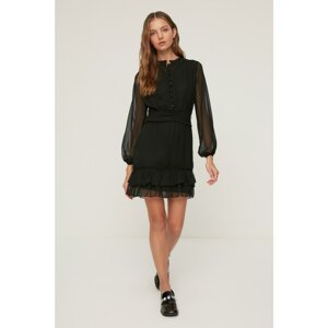 Trendyol Black Buttoned Dress