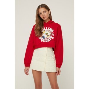 Trendyol Red The Minions Licensed Crop Knitted Sweatshirt