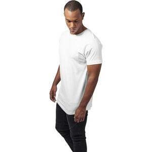 Long T-shirt with a long shape in white
