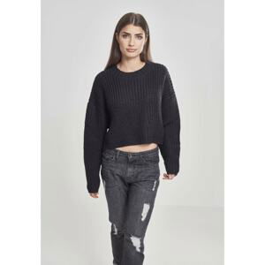 Women's wide oversize sweater black