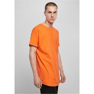 Tangerine T-shirt with a long shape