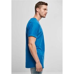 Long Shaped Turnup Sports Blue T-Shirt