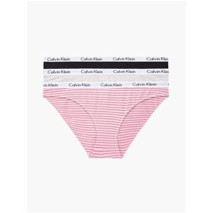 3PACK women's panties Calvin Klein multicolor (QD3588E-W5A)