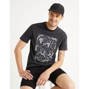 Celio T-shirt Tepurple with print - Men