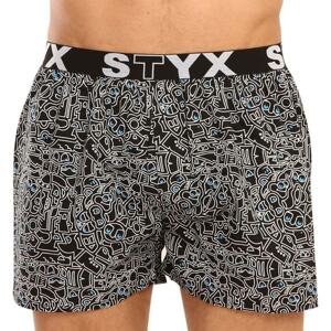 Men's shorts Styx art sports rubber doodle (B1256)