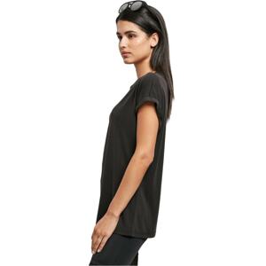 Ladies Modal Extended Shoulder Tee Black