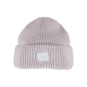 Knitted woolen hat - lilac