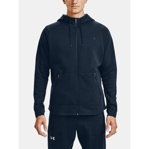 Under Armour Sweatshirt Charged Cotton FLC FZ HD-NVY - Mens