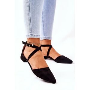 Stiletto low-heeled pumps Black Giovanna