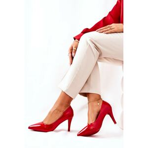 Laquered Classic Stiletto pumps Red Elinne