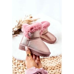 Snow boots with fleece lining Pink Bessie