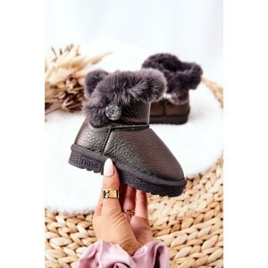 Snow boots with fleece lining Gray Bessie