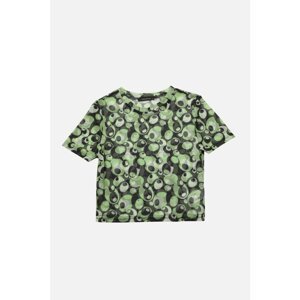 Trendyol Green Printed Fitted Knitted Blouse
