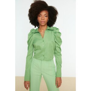 Trendyol Shirt - Green - Fitted