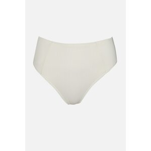 Trendyol White Textured Cup Stitched Bikini Bottoms