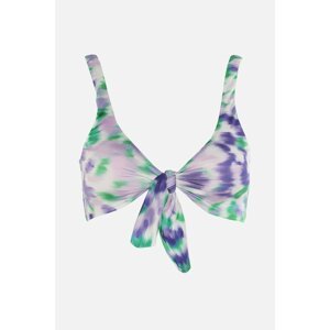 Trendyol Bikini Top - Purple - Animal print