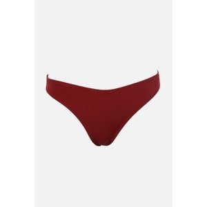 Trendyol Claret Red V Cut Bikini Bottom