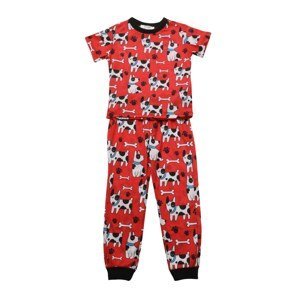 Trendyol Red Printed Boy Knitted Pajamas Set