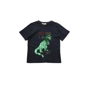Trendyol Navy Blue Sequin Embroidered Kids Knitted T-Shirt