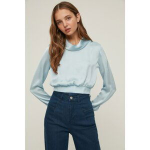 Trendyol Indigo Plain Blouse