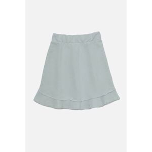 Trendyol Light Blue Skirt With Frilled Thin Mini Knitted Skirt