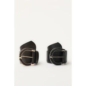 Trendyol Black-Brown Leather Belt