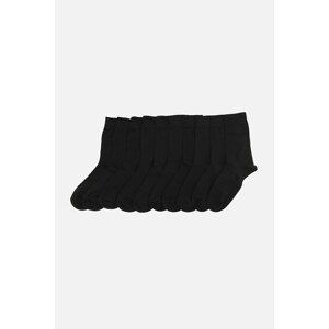 Trendyol Black Men's 10 Pack Basic Socks