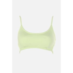 Trendyol Mint Back Detailed Bikini Top