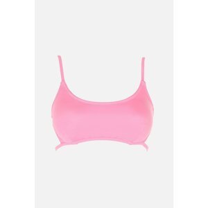 Trendyol Pink Back Detailed Bikini Top